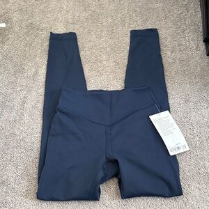 Lululemon Wunder Under Smooth Cover Navy Leggings